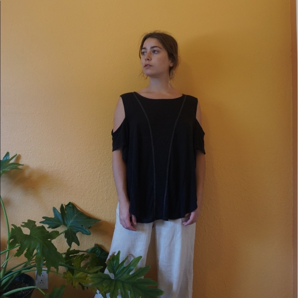 Free People Open Shoulder Top